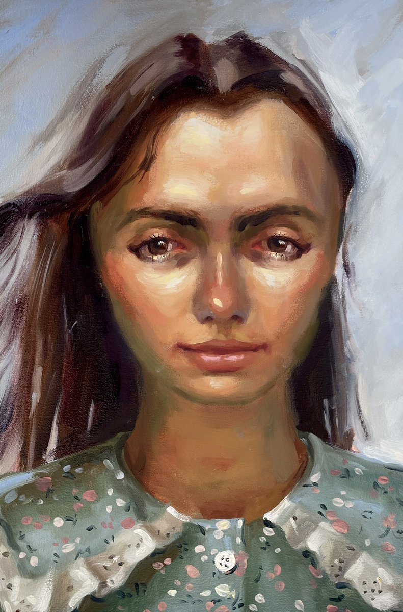 mzaidel_art's tweet photo. For the first time in my life, I painted a portrait to order.  I don't really like to draw to order because I don't feel free.  I really like to draw what I want and who I want because then you get the most pleasure from drawing.

#painting #NFTCommunity https://t.co/XNVmTredrz