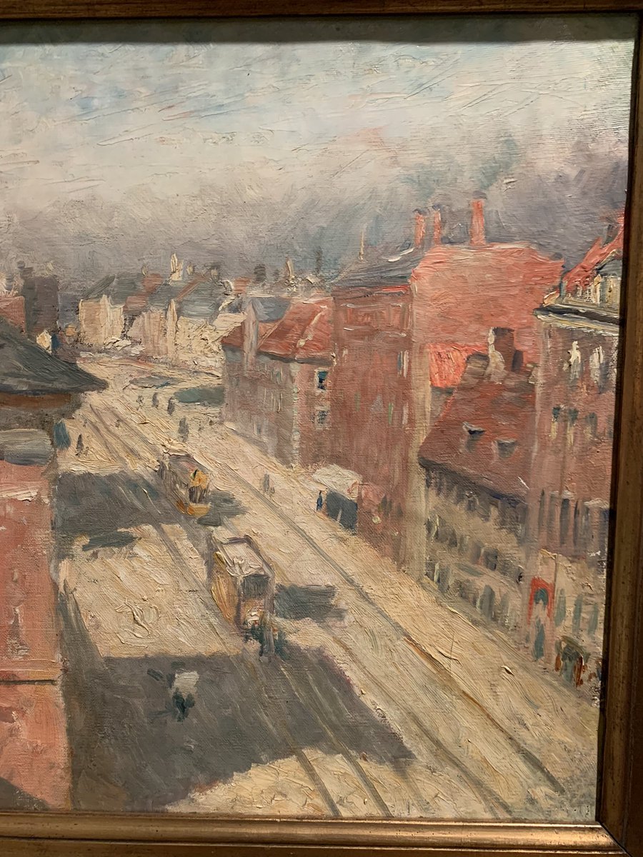 Fantastisk udstilling med Holckenhuskunstneren, Bertha Wegmann på Den Hirschprungske. Nedenfor motiv fra V Voldgade, udsigten fra Holckenhus. #dkkultur <a href="/kulturmin/">Kulturministeriet</a> hirschsprung.dk/udstillinger/u…