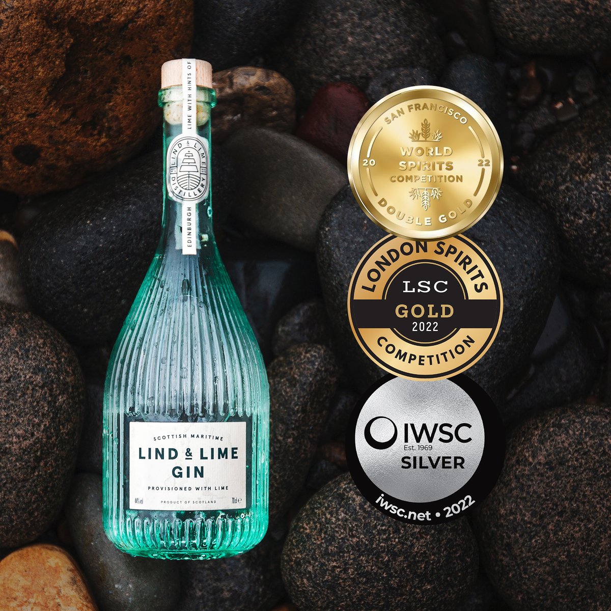 In 2022 we received; Double Gold at the World Spirits Competition in San Fransisco, Gold in the London Spirits Competition, and Silver at the International Wine and Spirits Competition. 

We're very proud of these honours, and of the people at Lind &amp; Lime who make it possible.