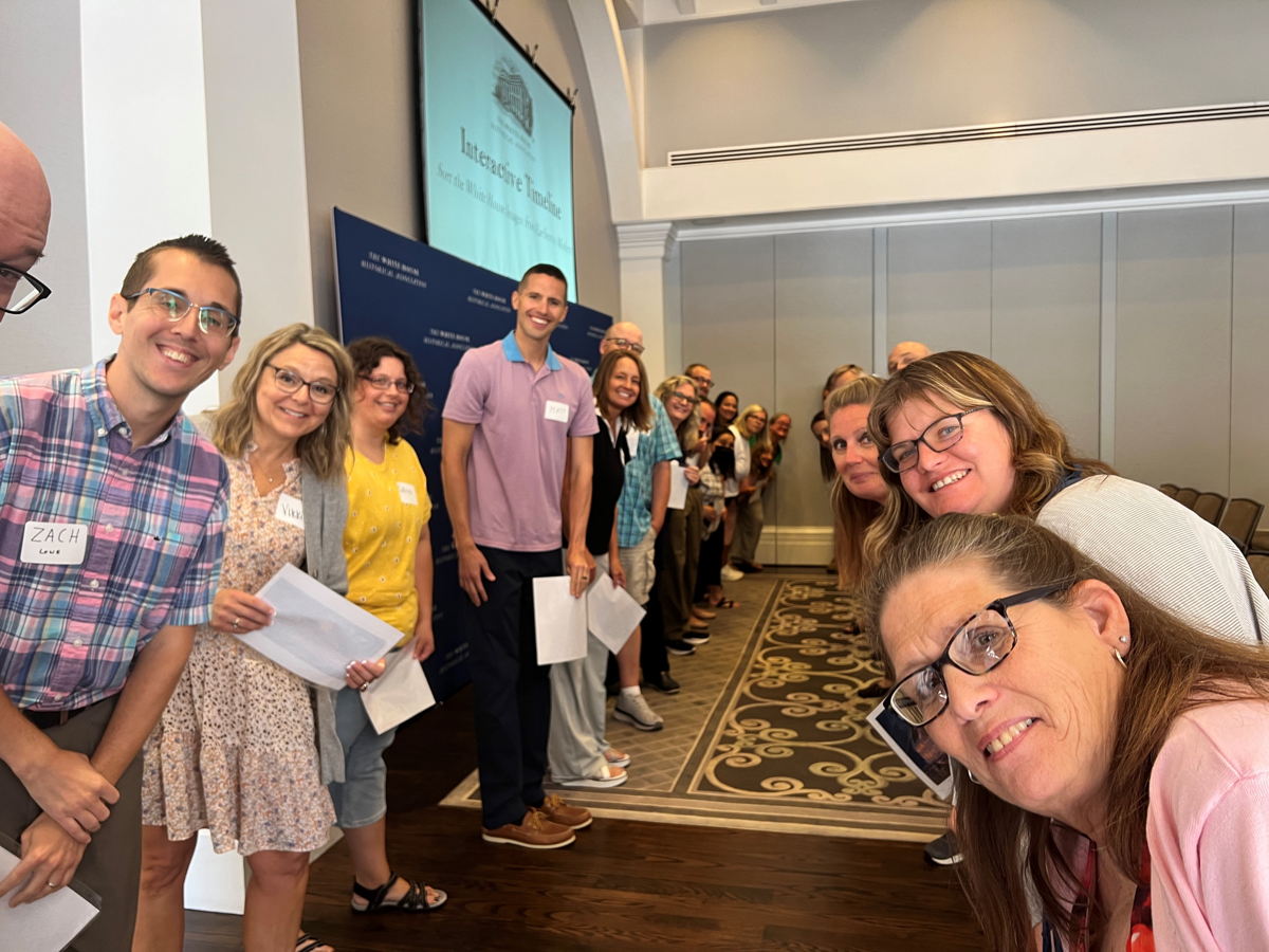 WhiteHouseHstry's tweet photo. We’re excited to kick off week 1, day 1 of our in-person White House History Teacher Institute! 90 teachers from across the U.S. are joining us over the next three weeks to learn about the history of the White House and the people and events that shaped it. #WHHTI22 https://t.co/Vj79SgXaxP