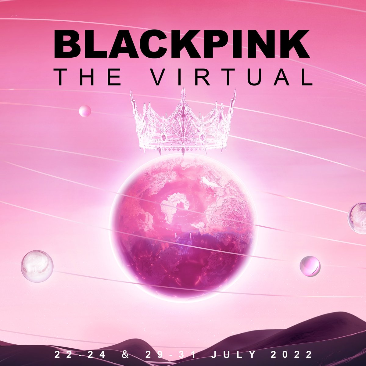 tracklist's tweet photo. ELAS! BLACKPINK realizará um show virtual, intitulado "THE VIRTUAL", em parceria com o PUBG entre os dias 22 e 31 de julho 🖤💖 https://t.co/saXCUqkwzL