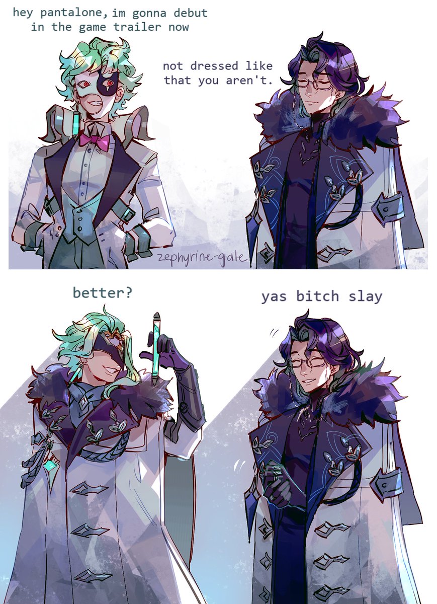dottore got yassified 
hc that pantalone helped
