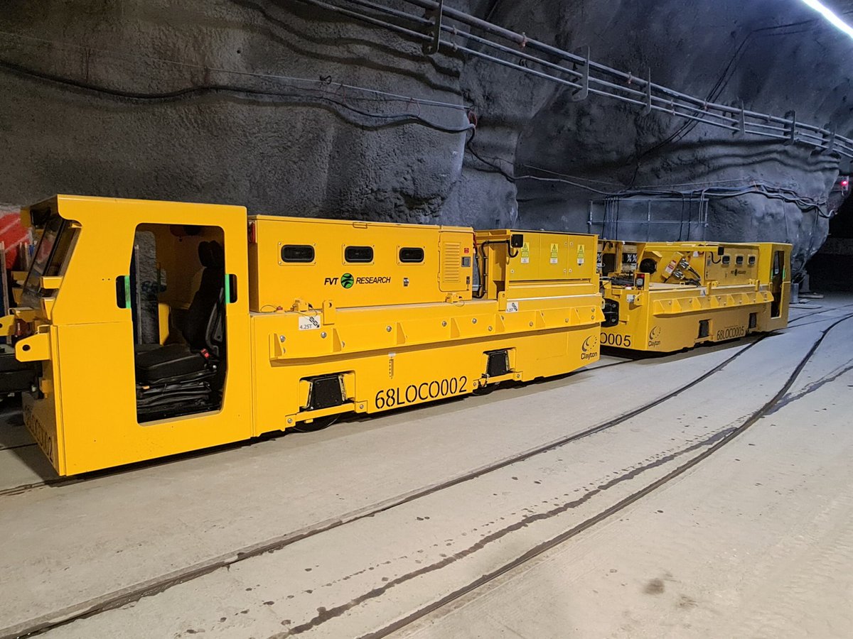 im_mining's tweet image. .@ClaytonEquipltd #locos are the first #BEVs operating at @Glencore's #OnapingDepth #nickel-#copper mine &amp;amp; are some of the most powerful ever delivered plus have full #WiFi, peer to peer comms, the latest Li-ion batteries &amp;amp; a customised #safetylogic system bit.ly/3nRJZgY
