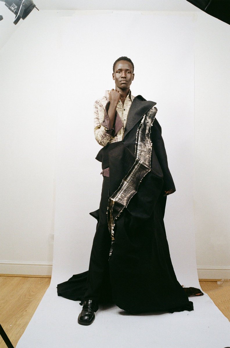 j_ewusie's tweet photo. PRESSURE 
Central Saint Martins Graduate collection.                                                       
Designer- @j_ewusie 
Designer Assistant- Solomon Sadiq

Photographer- Jessica Madavo 
Photographer assistant- James Robertson 

Model- Gai Manyok models1 https://t.co/u3ZWdXwqbV
