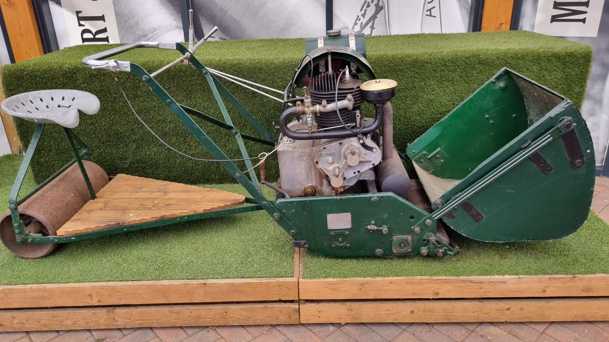 MuseumGardening's tweet photo. Object Week 32: Dennis Z Type 24in #Lawn #Mower
Manufactured by Dennis Bros of Guildford, supplied new 1951 to Robert H Andrews supplier horticultural machinery @DennisMowers still produced today, often seen #mowing #cricket &amp; #football pitches @TatesGCs @TheBuddingFD #gardening https://t.co/B9CY9hl6fR