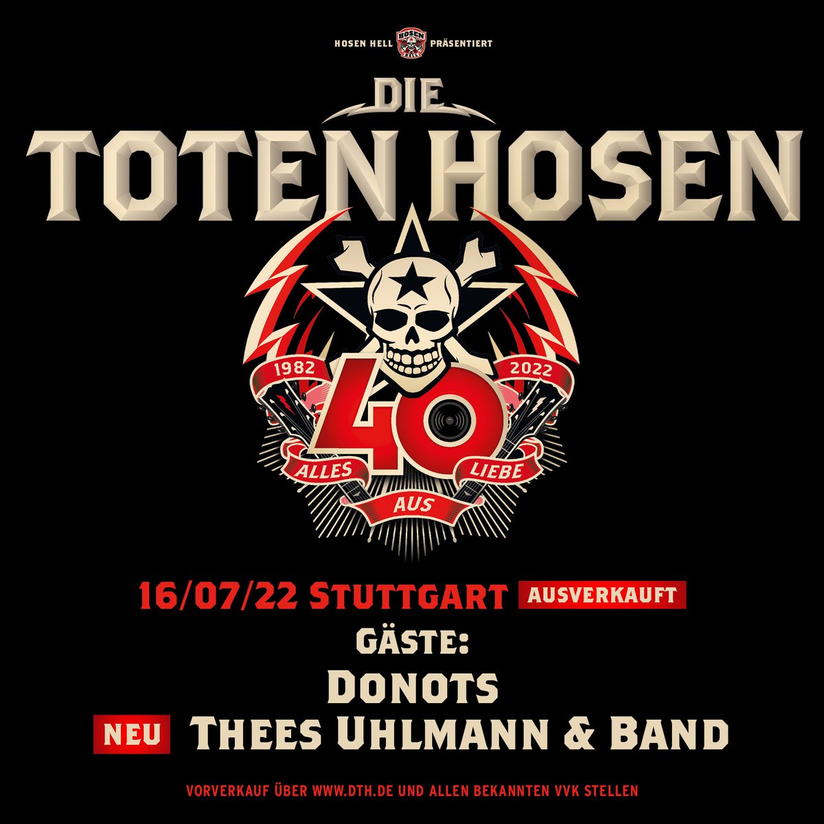 dietotenhosen's tweet photo. Nachdem @theesuhlmann in #Leipzig am letzten Wochenende nicht nur unsere Backstage-Getränken radikal dezimiert, sondern mit seiner Band auch amtlich beim Publikum abgeräumt hat, freuen wir uns, ihn noch als zusätzliche Geburtstagsüberraschung für #Stuttgart ankündigen zu können! https://t.co/DS02BIjrhm