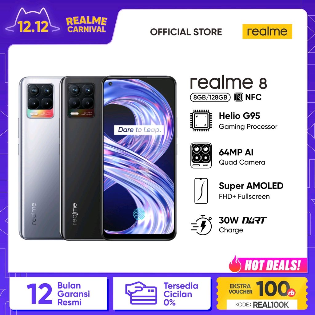 cepimoham's tweet photo. Cek HP realme 8 8/128GB [Super AMOLED, 64MP AI Quad Camera, Helio G95] dengan harga Rp3.599.000. Dapatkan di Shopee sekarang! https://t.co/S1H8YpZqOG https://t.co/yA1rCbmcKZ