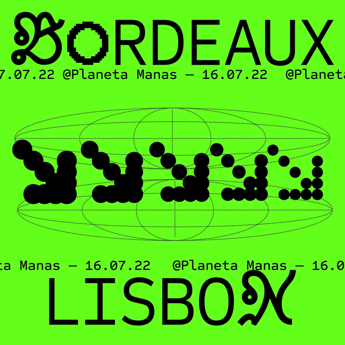 scenecityeu's tweet photo. Heading to Lisbon this weekend to feature a bunch of Bordeaux-based artists and local talents at Planeta Manas. S/o @quanticaonline and @Le_type for making this happen and thanks to @SaisonFrPt2022 @TemporadaPtFr22 for the support.
https://t.co/itTonpYAuY https://t.co/7kGEpbIcGX