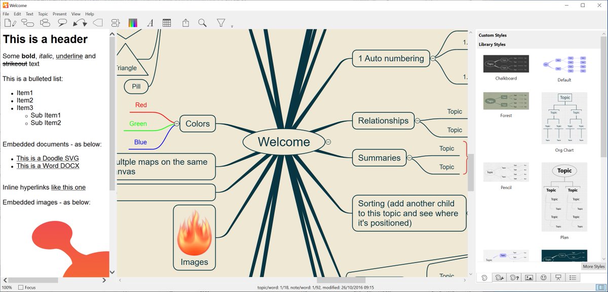 Note the (note) window position - coming soon to Windows.