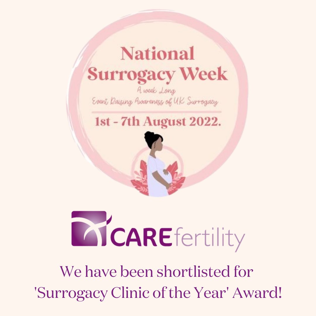 We have been nominated for 'Surrogacy clinic of the Year!'

Voting closes 30th July, please follow the link below to vote! 
surrogacyweek.co.uk/surrogacy-clin…