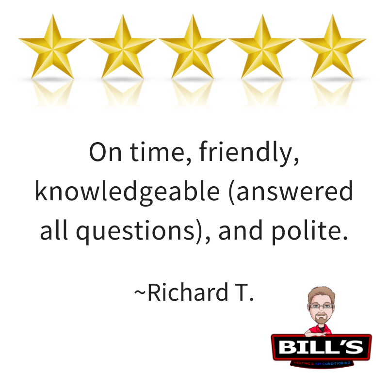 Get the Bill's 5 ⭐ customer service treatment any and EVERY time you call for any home comfort needs. 

#HVAC #LincolnHVAC #Cooling #HVACrepair #ACrepair #AirConditioning #FixMyAC #5starservice