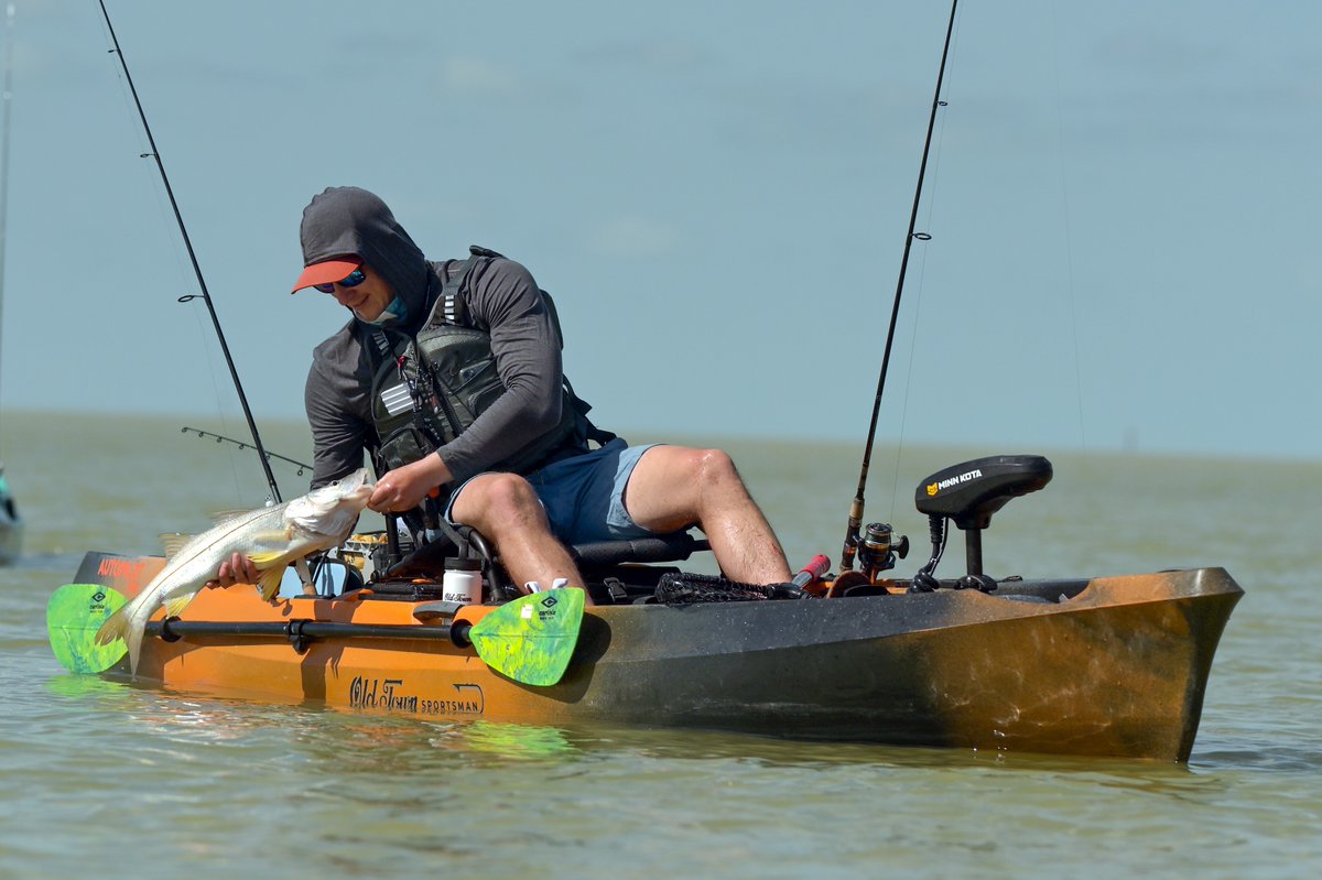 WFN's tweet photo. The team discusses rigging a Sportsman AutoPilot 136 to be the ultimate motorized fishing platform, powered by a powerful, lightweight @LithiumCo. Click https://t.co/eKW0qlTF1U for the video. What accessories do you have on your kayak? 

#Kayak #Electronics #KayakRigging #Fishing https://t.co/MVDoBU1RzD