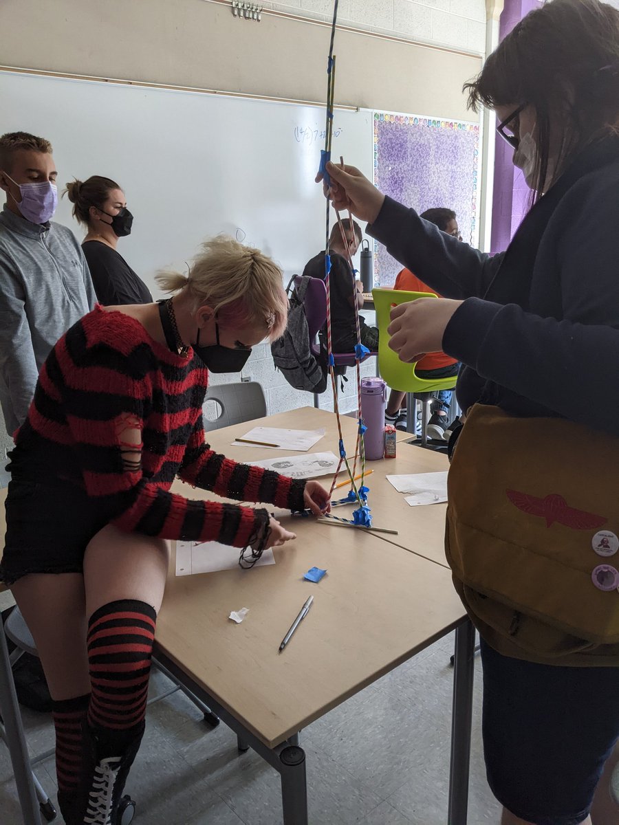 Smead_A2Steam's tweet photo. Day 1 of MSSC was lots of fun. Instant design challenge of straw towers was a big hit! Love watching the collaboration and problem solving. https://t.co/FcJfs97Z8s