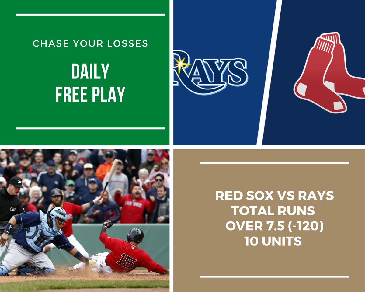 ChaseYourLosses's tweet photo. We’re Back.

Game 1 of 2022 for Us. 

DailyFreePlay:

10 Units 

Tampa Bay Rays vs 
Boston Red Sox
Total Runs Over 7.5 (-120)

Full Week Of Free Plays Coming Up ✅

#bettingtips #bettingexpert #betsports #freepicks #freepicksdaily https://t.co/zoSTdI40x8
