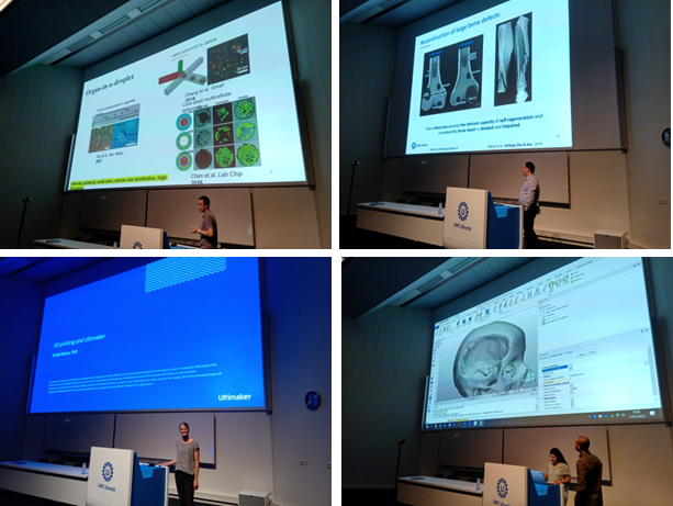 RicLevato's tweet photo. Day 1 of our @utrechtsummer school on #3dprinting and #biofabrication Highlights on basics of additive (and volumetric) manufacturing, metal printing @saber_yavari, #fdm @Ultimaker and 3D image processing for printing @MaterialiseNV @josmalda next step: printing at the fablab https://t.co/FcjaY1FV4Q