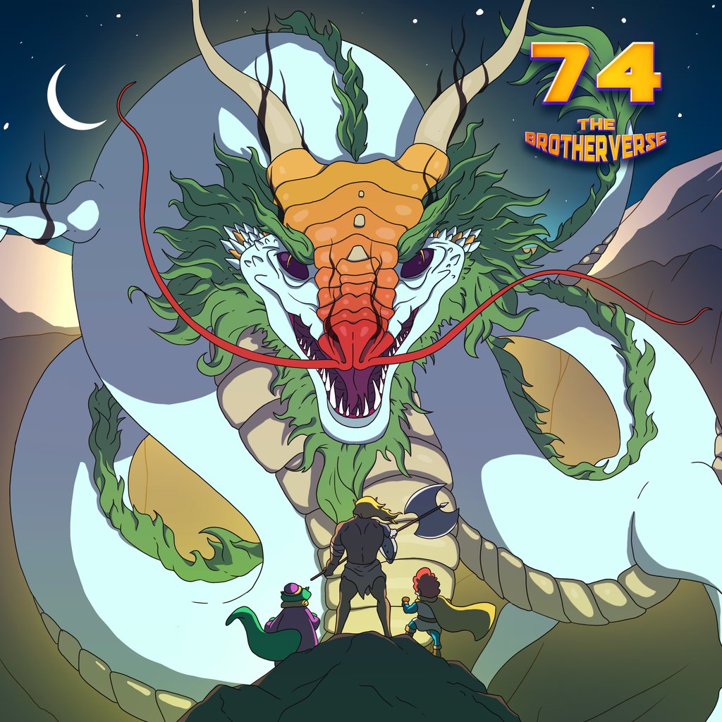 thebrotherverse's tweet photo. Things are heating up!🔥 A new episode of The #Brotherverse is here!

74. The Talismerging: Gutters and Dragons
Aro attempts to merge the talismans, hence the title of this arc. 

Listen now! https://t.co/PhWcG1JuaN https://t.co/Tu7CmRja12