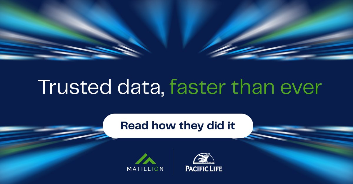 matillion's tweet image. With the modern enterprise data stack, the team at Pacific Life achieved a 5X improvement in data processing speed, with an average job run-time of less than 60 seconds.

Learn how they made it happen: matillion.com/case-studies/p…