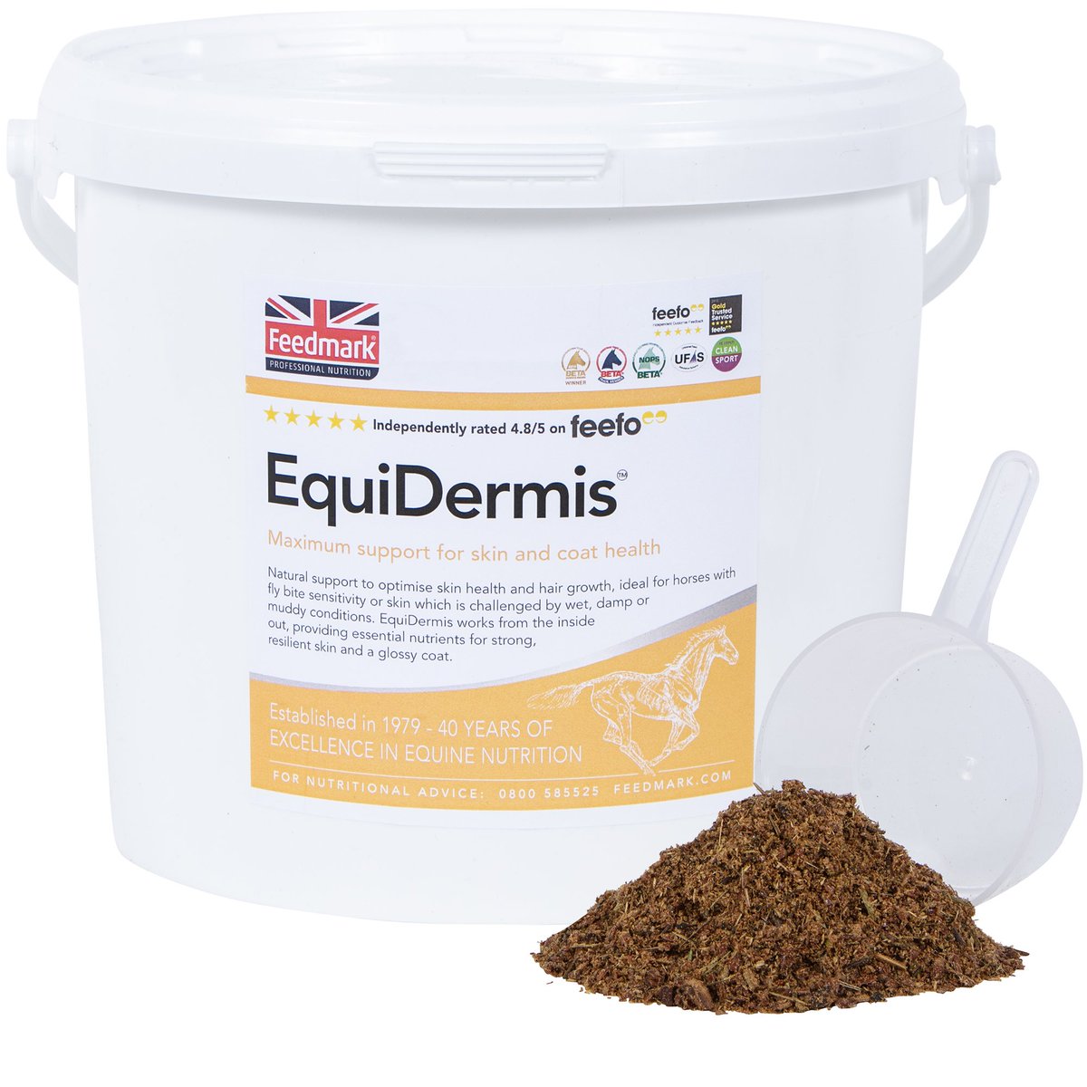 Feedmark's tweet image. Natural support to optimise skin health and hair growth, ideal for horses with fly bite sensitivity or skin which is challenged by wet, damp or muddy conditions. EquiDermis™ works from the inside out.

feedmark.com/en/equidermis-…

#feedmark #fedonfeedmark