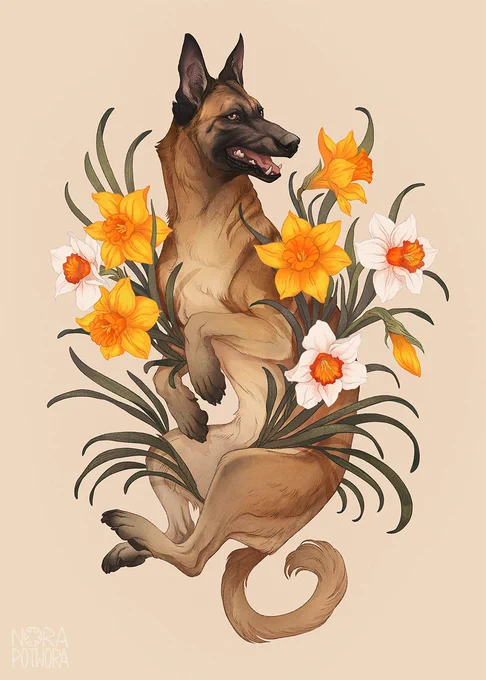 Pet poster commission of Maya 
