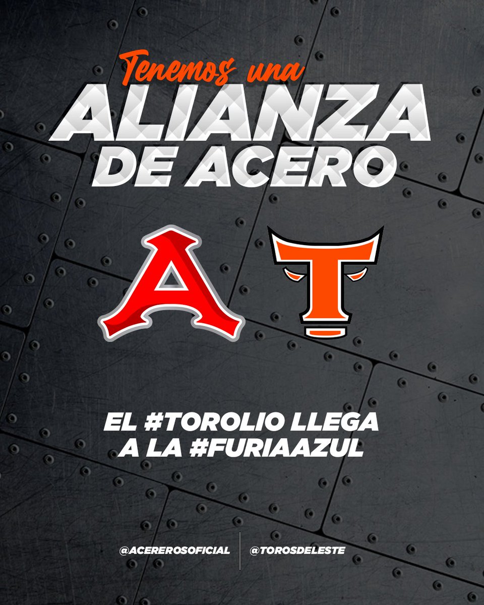 Informamos que hemos llegado a una alianza estratégica 🫱🏻‍🫲🏾con el club <a href="/AcererosOficial/">Acereros de Monclova</a> uniendo nuestras fuerzas 💪🏽para el uso exclusivo de información y analíticas 📈para ambas franquicias. 
💙🧡