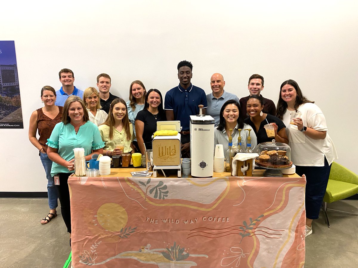 Monday morning got a bit sweeter thanks to <a href="/BlueKC/">Blue KC</a>! They provided our team with delicious beverages &amp; breakfast this morning from Wild Way Coffee! ☕ 😄