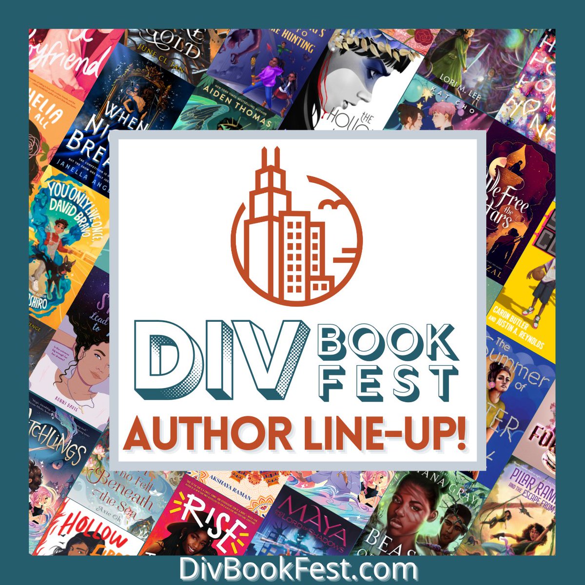 DivBookFest's tweet photo. ✨FESTIVAL AUTHOR ANNOUNCEMENT!✨

So excited about the amazing authors coming to the inaugural DivBookFest in Chicago on September 17, 2022!

Go to https://t.co/YPyVhDDxwp for the full line-up!

#DivBookFest #representationmatters #bookfestival https://t.co/AYHR8Cj23Y