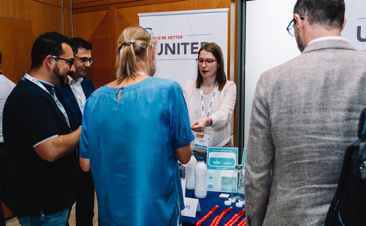 Last month we headed to the AMI Plastic Closure Innovation CI conference in Barcelona, with our innovation partner <a href="/UC_capsclosures/">UNITED CAPS</a>  to unveil the result of our collaboration on the Mimica cap, our clever freshness indicator for beverages.