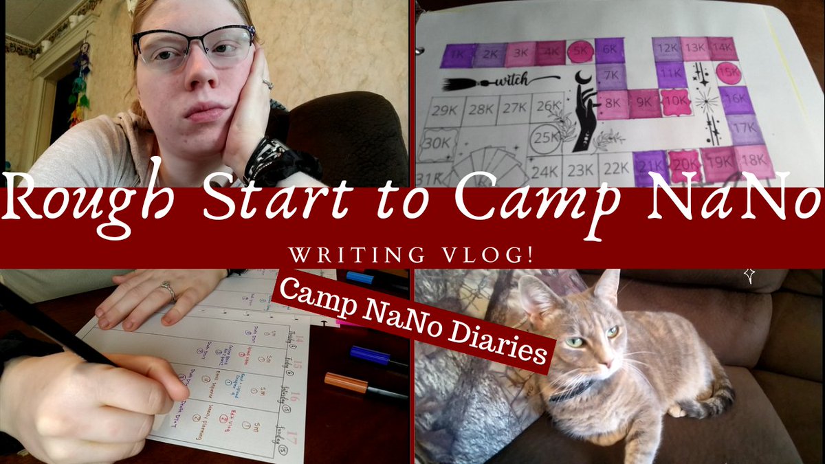 ANicoleWrites's tweet photo. New writing vlog!

There's also a book snippet 😉

How is Camp NaNo going for you? https://t.co/1XLwzAx5sX