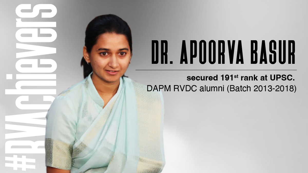 RVInstitutions's tweet photo. We congratulate, support and celebrate the achievement of Dr. Apoorva Basur for securing 191th UPSC rank our alumni student of batch 2013-18. We are proud of the milestone she has achieved.
#GoChangeTheWorld #RVAchievement #RVDC #RVEI #UPSCRank #Alumni #Student #Education https://t.co/duVW74oKvX