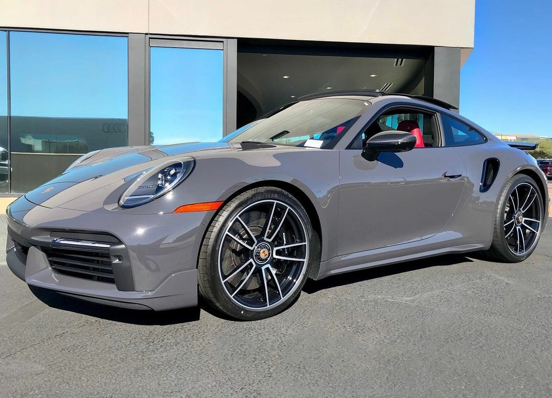 PorscheCIub's tweet photo. Paint-to-Sample Grey Black 992 Turbo https://t.co/ZHAv3OxcYM