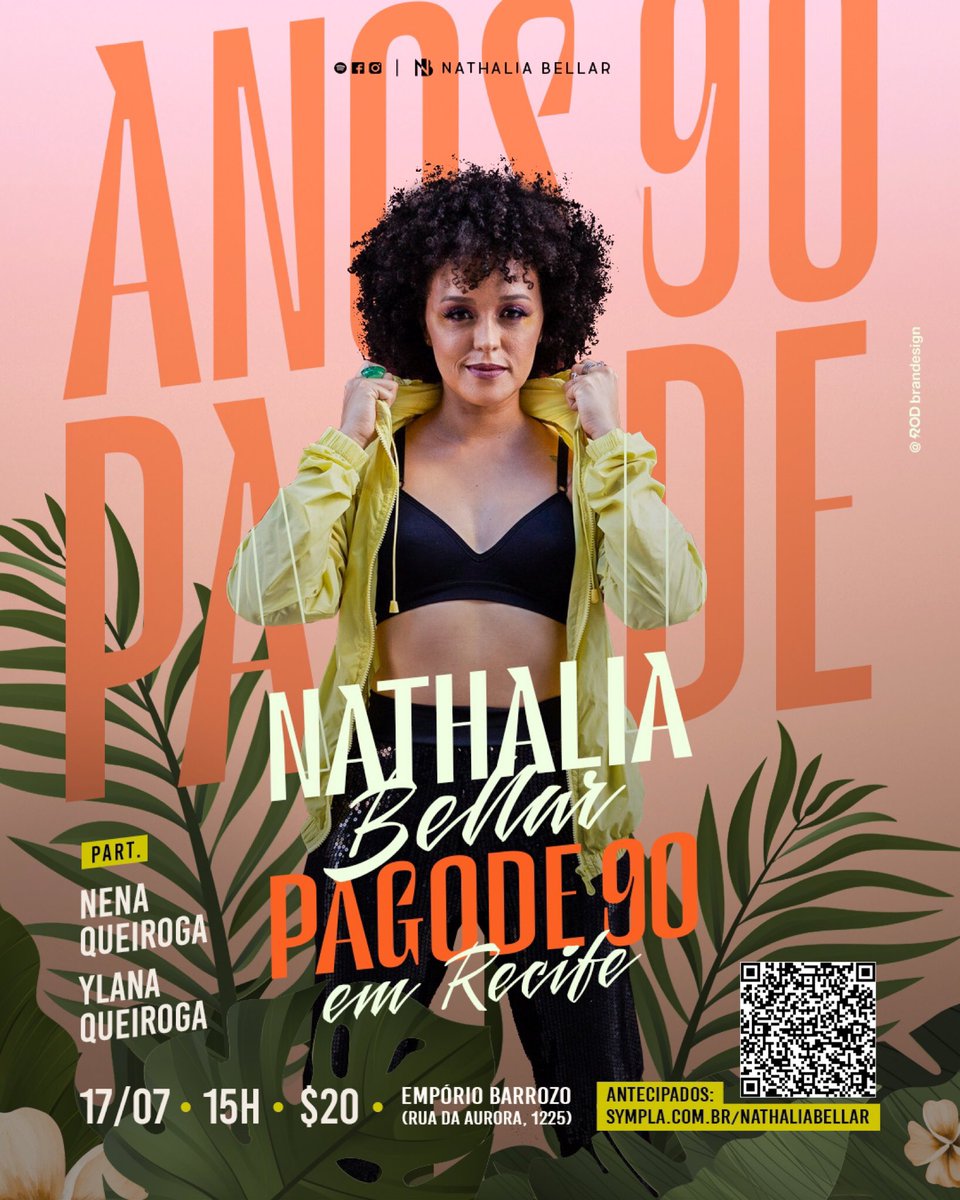 nathaliabellar's tweet image. ALÔ, #Recife ✴️
É pagode que tu quer? 
Dia 17/07 temmmm!
#pagode90