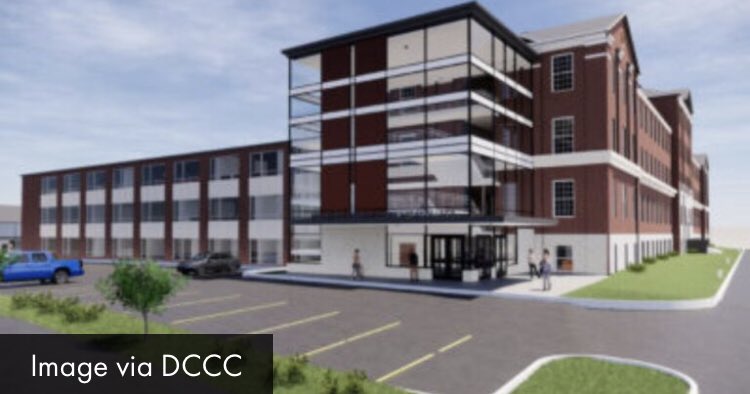 RootsDelco's tweet photo. A Delco Now, Then, and Future!! Featuring Archbishop Prendie .  Notice the famous “path” in the old pic. Prendie is transitioning to a DCCC site college campus. Here is a glimpse of what it will look like. Drexel Hill, Pa #Delco #Prendie https://t.co/OfesOqoXOk