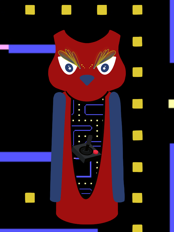JolietJakester's tweet photo. Loving my new Hootie! Meet Gamer Gabby. Neat project, marking moments in time, and this one fits me so well. I know Kim from the @SkullofTyger discord. And get another Skull! @hootiesbyParu #RubySkullFound #SoTNFT #NFTCollector #PacMan https://t.co/mffulHfKYT