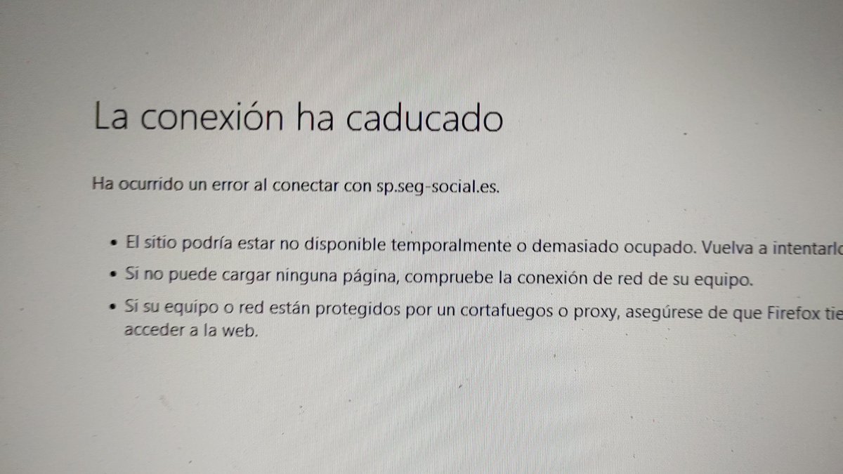 Rengue3's tweet photo. @inclusiongob parece que falla el login a la Sede Electrónica de la Seguridad Social. Lo mismo con Firefox, Chrome, Edge https://t.co/q7O2F323zo
