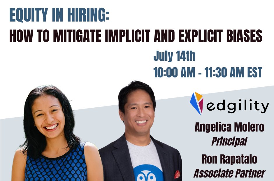 CommonGoodVT's tweet image. VT Nonprofits, do you want to create an equitable hiring process, and unsure how your biases show up in your assessment of candidates?  Join us 7/14 as Edgility will walk you through better understanding and mitigating biases in the hiring process. commongoodvt.org/events/equity-…