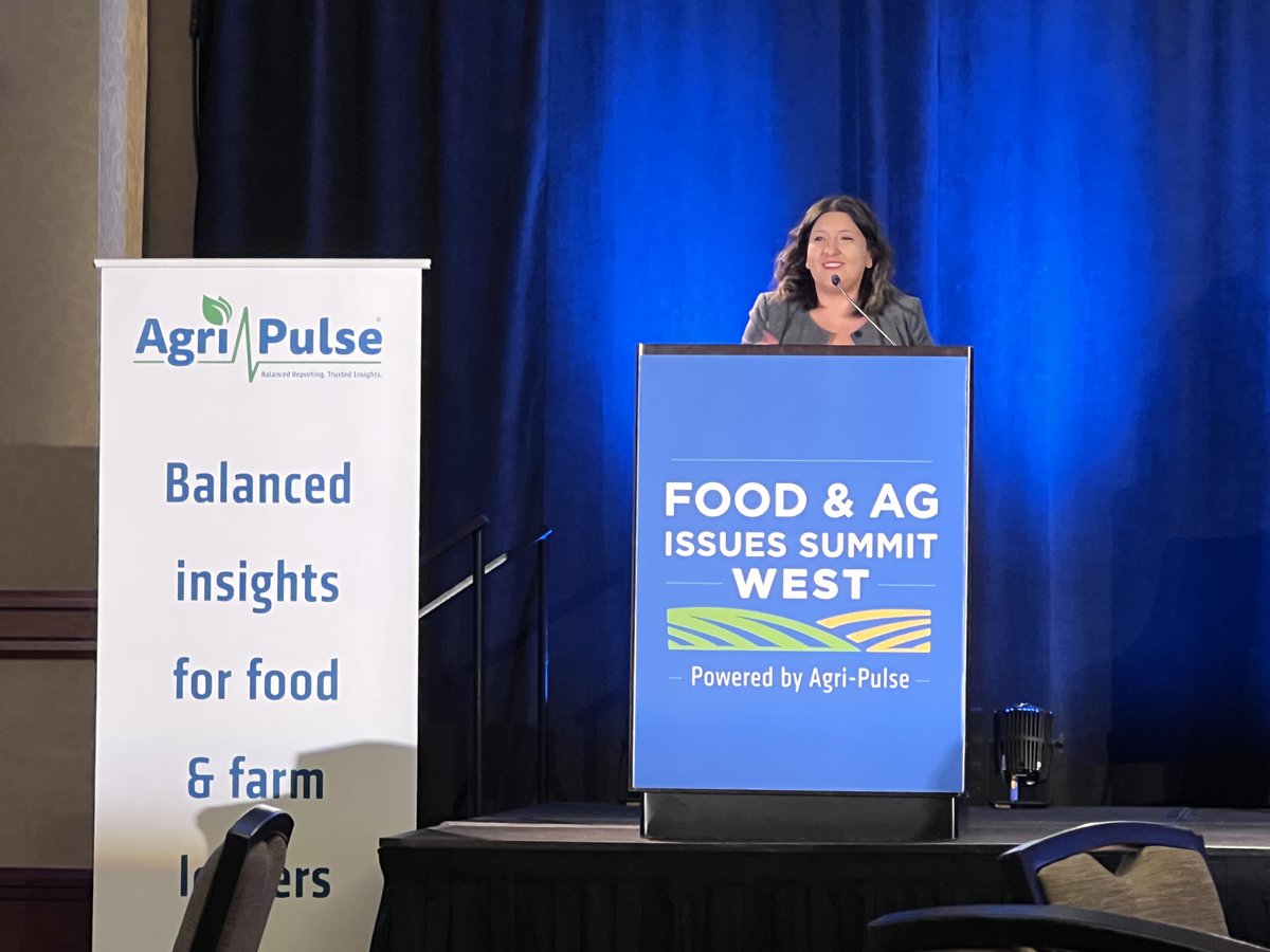 Very excited to be at <a href="/agripulse/">Agri-Pulse Communications</a>'s Food &amp; Ag Issues Summit. Heard an inspiring message from <a href="/Senator_Hurtado/">Senator Melissa Hurtado</a> where she shared her story and insight on the resiliency needed in #ag which she learned from her parents, who were farmers in Mexico. Off to a great start in Sacramento!