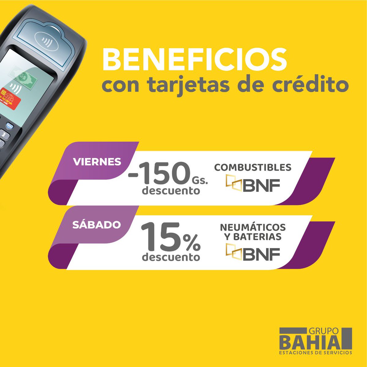 Dime que Tarjeta tienes y te diremos cúal es la promo 😉💳 👆🏻 Agendá estas promos semanales con tus tarjetas de crédito.

Estaciones Bahia estamos contigo! 😎

#formula #kids #niños #ferrari #estacionesbahia #shell