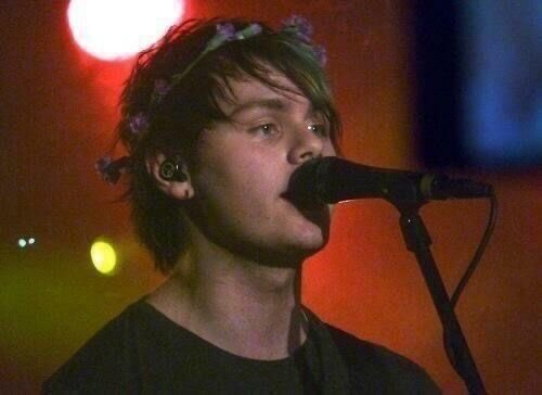 Michael with a flower crown <3
