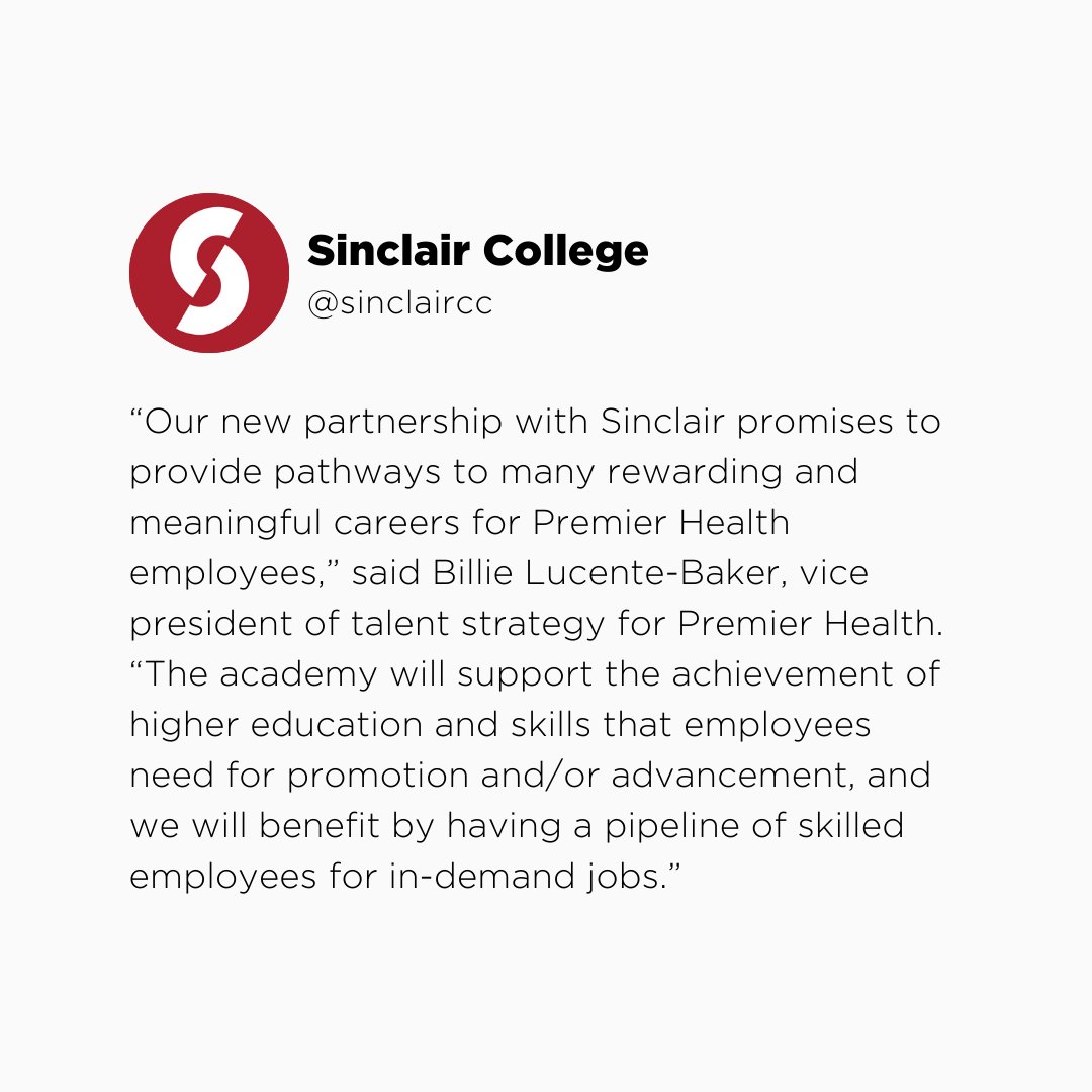 Sinclair College tweet media