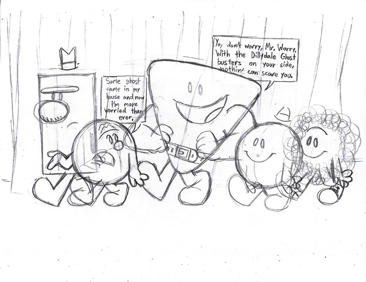 Mr. Strong, Mr. Grumpy, Mr. Tickle and Mr. Messy help Mr. Worry get rid of a ghost in his house.

#themrmenshow #mrmenandlittlemiss #renegadeanimation #rogerhargreaves #sanrio #fanart  #mrmen #WIP #traditionalart