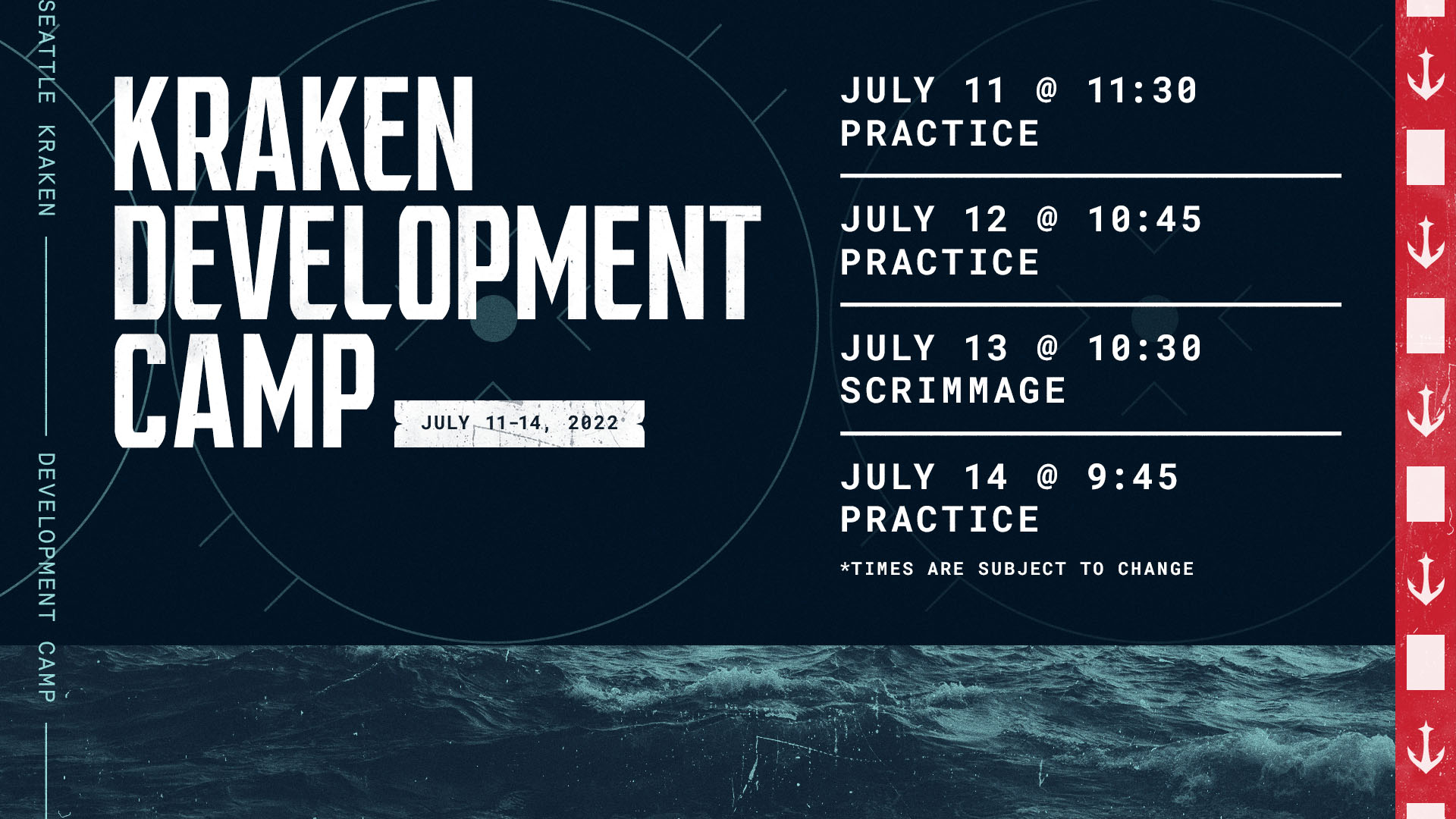 Seattle Kraken on Twitter "It's officially day one of the firstever 
