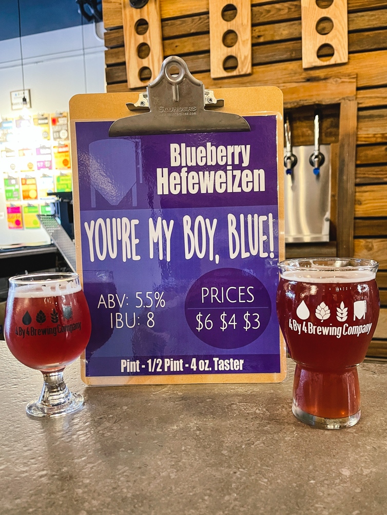 Public Beer Release coming this week: Thurs. (7/14)!

You're My Boy, Blue is a Blueberry Hefeweizen that is mouth-watering and delicious. You'll definitely want another one.

#newbeer #beerrelease #tryitout #untappd #hefeweizen #showmebeer #417beer #springfieldmo #4by4brewingco