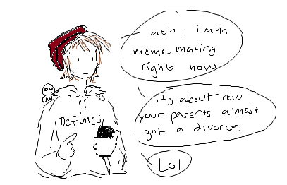 wastedcereal's tweet photo. finally drew your fucking fursona @snowscoldtweets happy birthday https://t.co/GnyMMO783K