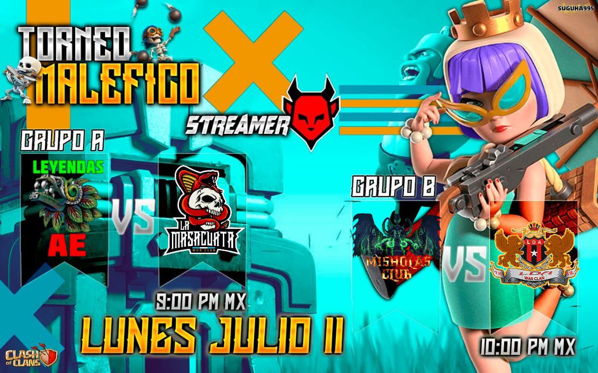 El Diablito Gamer (@eldiablitogamer) on Twitter photo Torneo Maléfico Edicion Th12 primera ronda !!
🗓Está Noche
⚔️Leyendas AE 🆚 La Masacuata
⏰9:00 pm 🇲🇽
⚔️Misholas Club 🆚 LDA
⏰10:00 pm 🇲🇽
📡<a href="/eldiablitogamer/">El Diablito Gamer</a>
no tela puedes perder!! Torneo Maléfico Edicion Th12 primera ronda !!
🗓Está Noche
⚔️Leyendas AE 🆚 La Masacuata
⏰9:00 pm 🇲🇽
⚔️Misholas Club 🆚 LDA
⏰10:00 pm 🇲🇽
📡<a href="/eldiablitogamer/">El Diablito Gamer</a>
no tela puedes perder!!