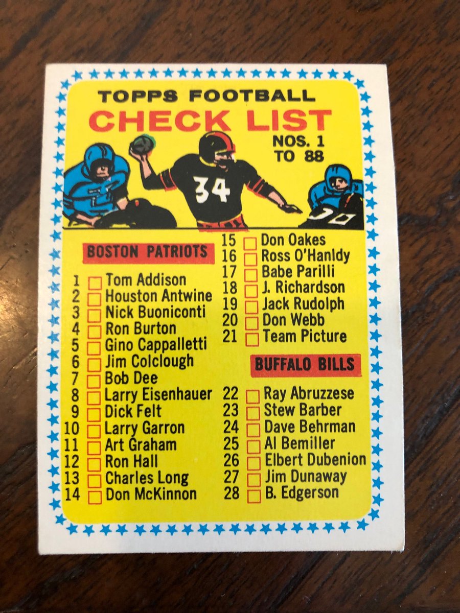 Ending TOMORROW in my eBay auctions, <a href="/JohnCerilli/">John D. Cerilli</a>  <a href="/AnthonyMeinz/">Anthony Meinz</a> <a href="/sparky/">Esra Belli</a> <a href="/ShellyAnnNathan/">Shelly Nathan</a> <a href="/potatophantom/">PotatoPhantom</a> @BeauSmithRanch: 1964 Topps FB  set as singles! Hadl rookie and short prints in PRISTINE condition, Blanda, RARE unmarked checklists! GET YOU HERE: qurls.com/?i=56144