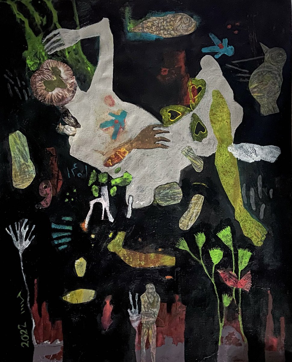 MahsaKa23557499's tweet photo. living in constant chaos, 43x35cm,2022 ,acrylic on cardboard 

 #chaos  #artgallery  #acrylicpainting  #visualartist  #figurativeart  #exhibition  #paintings  #contemporaryartist  #contemporaryart  #contemporarypainting  #artcollectors   #artlovers  #artcurator  #mahsakarimi https://t.co/Yz74IMPi7g