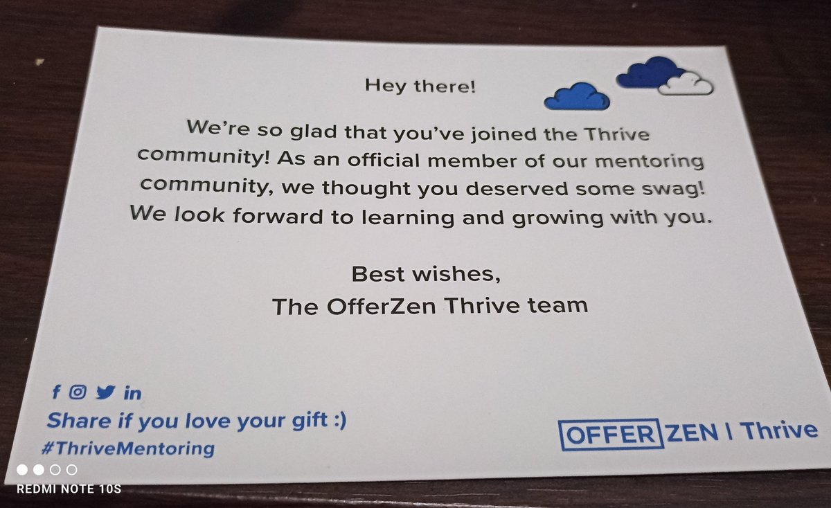 Securitus_'s tweet photo. From mentee to mentor
#ThriveMentoring
@OfferZen https://t.co/2zs7nN3u9x