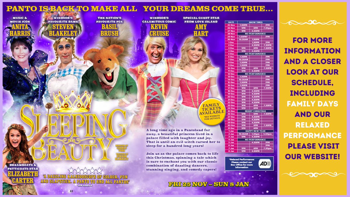 🔥 Windsorians, please gather round the firepit for a PANTO CASTING ANNOUNCEMENT!

❤️ Love Island sweetheart <a href="/amyhart1707/">Amy Hart</a> joins Windsor favourites Steven Blakeley, @cruisekevin, <a href="/realbasilbrush/">Basil Brush</a>, Anita Harris and <a href="/ElizabethCUK/">Elizabeth Carter</a>! This lineup is looking like our type on paper...