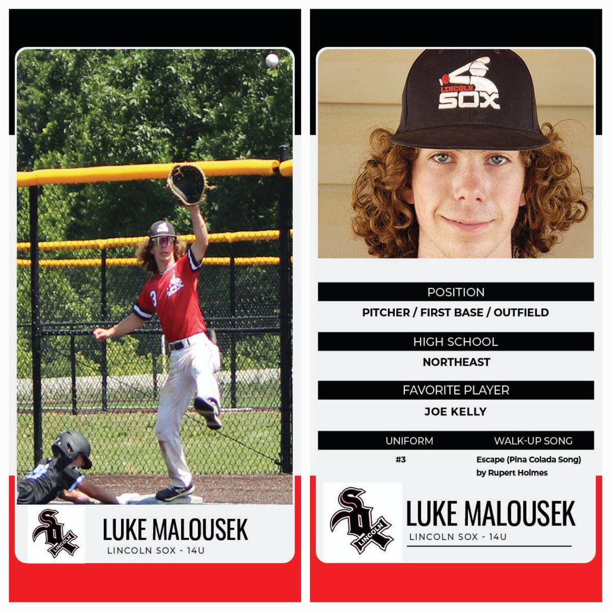 Help us in congratulating Luke on heading to his final Select Baseball State Tournament! Thanks for all the work and dedication you’ve put in for your team, coaches, and ultimately yourself! Go get ‘em 3!

#3 is Luke Malousek