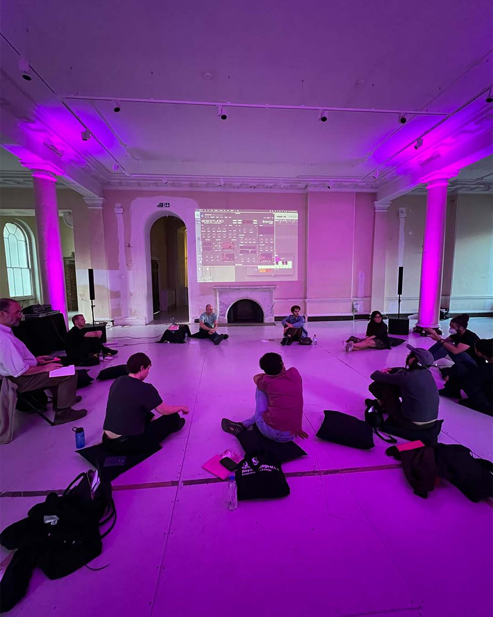 sh_studios_'s tweet photo. Pics from Joe Namy's workshop on the poetics &amp; healing effects of sub bass tones.⁠
⁠
This Sat 16 Jul, we host our next #GroundingPractice session exploring world-making through catastrophe with @garyzhexizhang and @WPOpera. 

Tix: https://t.co/zuPmHdr6tC
⁠ https://t.co/3fkxbuXNfc